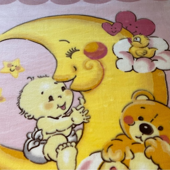 RARE : Vintage Baby Blanket | SOLARON | Size: 110 x 140 CMS - Picture 4 of 12